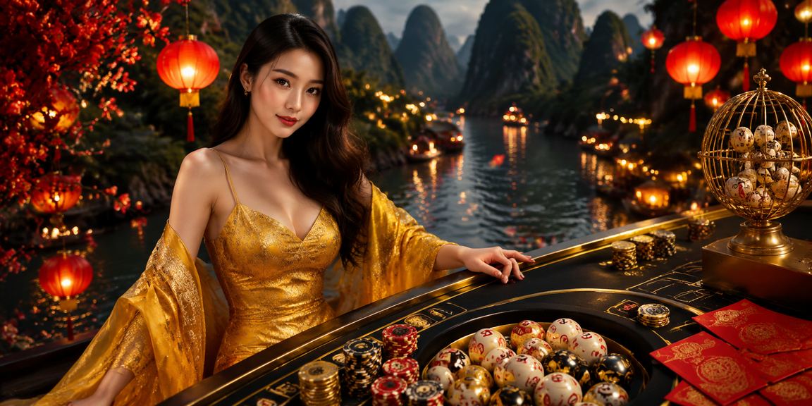 Khung cảnh đèn lồng lễ hội xổ số Ninh Bình